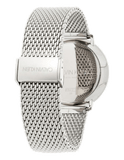 Calvin Klein White Dial Silver Mesh Bracelet Watch for Women - K8M21126