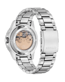 Citizen Mechanical Automatic White Dial Silver Steel Strap Watch for Men - NJ0171-81A