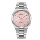 Citizen x Pantone Automatic Dreamy Pink Dial Silver Steel Strap Watch For Men - NJ0158-89X