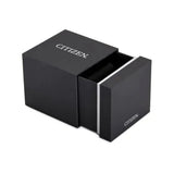 Citizen watch box, black with silver accents