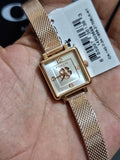 Coach Cass White Dial Rose Gold Mesh Bracelet Watch for Women - 14503698