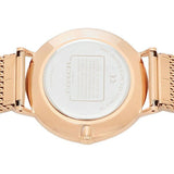 Coach Charles Black Dial Rose Gold Mesh Bracelet Watch for Men - 14602552