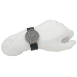 Coach Charles Grey Dial Black Leather Strap Watch for Men - 14602150