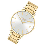 Coach Charles Silver Dial Gold Steel Strap Watch for Men - 14602430