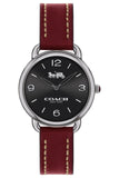 Coach Delancey Black Dial Brown Leather Strap Watch for Women - 14502792