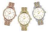 Coach Delancey Classic White Dial Gold Steel Strap Watch for Women - 14502261