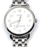 Coach Delancey Classic White Dial Silver Steel Strap Watch for Women - 14502260