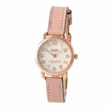 Coach Delancey Cream Dial Blush Pink Leather Strap Watch for Women - 14502750