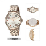 Coach Delancey White Dial Rose Gold Steel Strap Watch for Women - 14502811