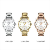 Coach Delancey White Dial Silver Steel Strap Watch for Women - 14502495