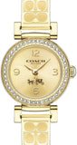 Coach Dress Crystals Gold Dial Gold Steel Strap Watch For Women - 14502202