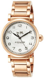Coach Madison White Dial Rose Gold Steel Strap Watch for Women - 14502395