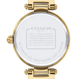 Coach Park Blue Dial Gold Steel Strap Watch for Women - 14503225