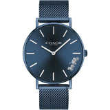 Coach Perry Blue Dial Blue Mesh Bracelet Watch for Women - 14503485