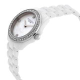 Coach Preston Mother of Pearl White Dial White Steel Strap Watch for Women - 14503662