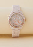 Coach Preston Pink Dial Pink Steel Strap Watch for Women - 14503465