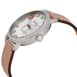 Coach Tatum White Dial Pink Leather Strap Watch For Women - 14502799