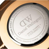 Daniel Wellington Bristol Black Dial Brown Leather Strap Watch For Men - DW00100125