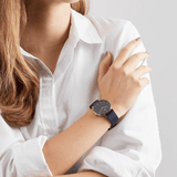 Daniel Wellington Classic Bayswater Black Dial Black NATO Strap Watch For Women - DW00100281