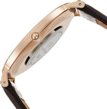 Daniel Wellington Classic Bristol White Dial Brown Leather Strap Watch For Men - DW00100009