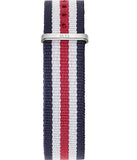 Daniel Wellington Classic Canterbury White Dial Two Tone NATO Strap Watch For Women - DW00100051