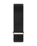 Daniel Wellington Classic Cornwall Black Dial Black NATO Strap Watch For Women - DW00100150