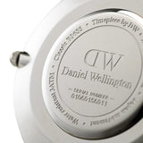 Daniel Wellington Classic Cornwall Quartz Black Dial Black Nylon Strap Watch For Women - DW00100151