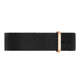 Daniel Wellington Classic Cornwall White Dial Black Nylon Strap Watch For Men - DW00100257