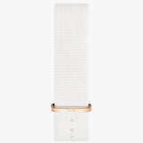 Daniel Wellington Classic Dover Black Dial White Nylon Strap Watch For Women - DW00100310