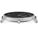 Daniel Wellington Classic Durham Black Dial Brown Leather Strap Watch For Women - DW00100142