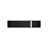 Daniel Wellington Classic Petite Cornwall Black Dial Black NATO Strap Watch For Women - DW00100215