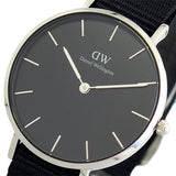 Daniel Wellington Classic Petite Cornwall Black Dial Black NATO Strap Watch For Women - DW00100216
