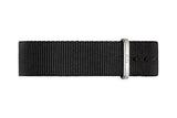 Daniel Wellington Classic Petite Cornwall White Dial Black Nylon Strap Watch For Women - DW00100252
