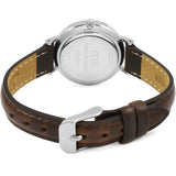 Daniel Wellington Classic Petite White Dial Brown Leather Strap Watch For Women - DW00100239