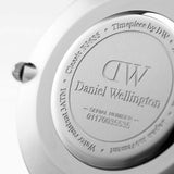 Daniel Wellington Classic Reading White Dial Black Leather Strap Watch For Women - DW00100058