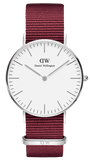 Daniel Wellington Classic Roselyn White Dial Red NATO Strap Watch For Women - DW00100268