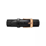 Daniel Wellington Classic Sheffield Black Dial Black Leather Strap Watch For Women - DW00100139