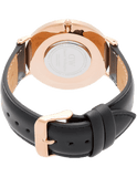 Daniel Wellington Classic Sheffield White Dial Black Leather Strap Watch For Men - DW00100007