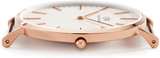 Daniel Wellington Classic South Hampton White Dial Two Tone Nylon Strap Watch For Women - DW00100034