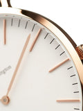 Daniel Wellington Classic St Mawes White Dial Brown Leather Strap Watch For Men - DW00100006
