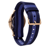 Daniel Wellington Classic Swansea White Dial Two Tone Nylon Strap Watch For Women - 0504DW