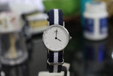 Daniel Wellington Classy Glasgow White Dial Two Tone NATO Strap Watch For Women - DW00100074