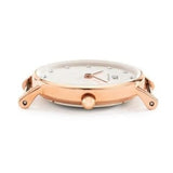 Daniel Wellington Classy Glasgow White Dial Two Tone Nylon Strap Watch For Women - DW00100078