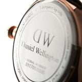 Daniel Wellington Dapper Cornwall White Dial Black Nylon Strap Watch For Women - DW00100263
