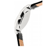 Daniel Wellington Dapper Reading White Dial Black Leather Strap Watch For Men - DW00100108