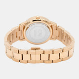 Daniel Wellington Iconic Link Black Dial Rose Gold Steel Strap Watch For Men - DW00100344