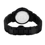 Daniel Wellington Iconic Link Ceramic Black Dial Black Steel Strap Watch For Women - DW00100415