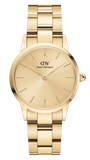 Daniel Wellington Iconic Link Unitone Gold Dial Gold Steel Strap Watch For Women - DW00100403