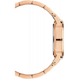 Daniel Wellington Iconic Link White Dial Rose Gold Steel Strap Watch for Women - DW00100213