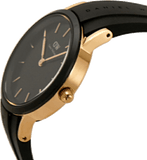 Daniel Wellington Iconic Motion Black Dial Black Rubber Strap Watch For Men - DW00100425